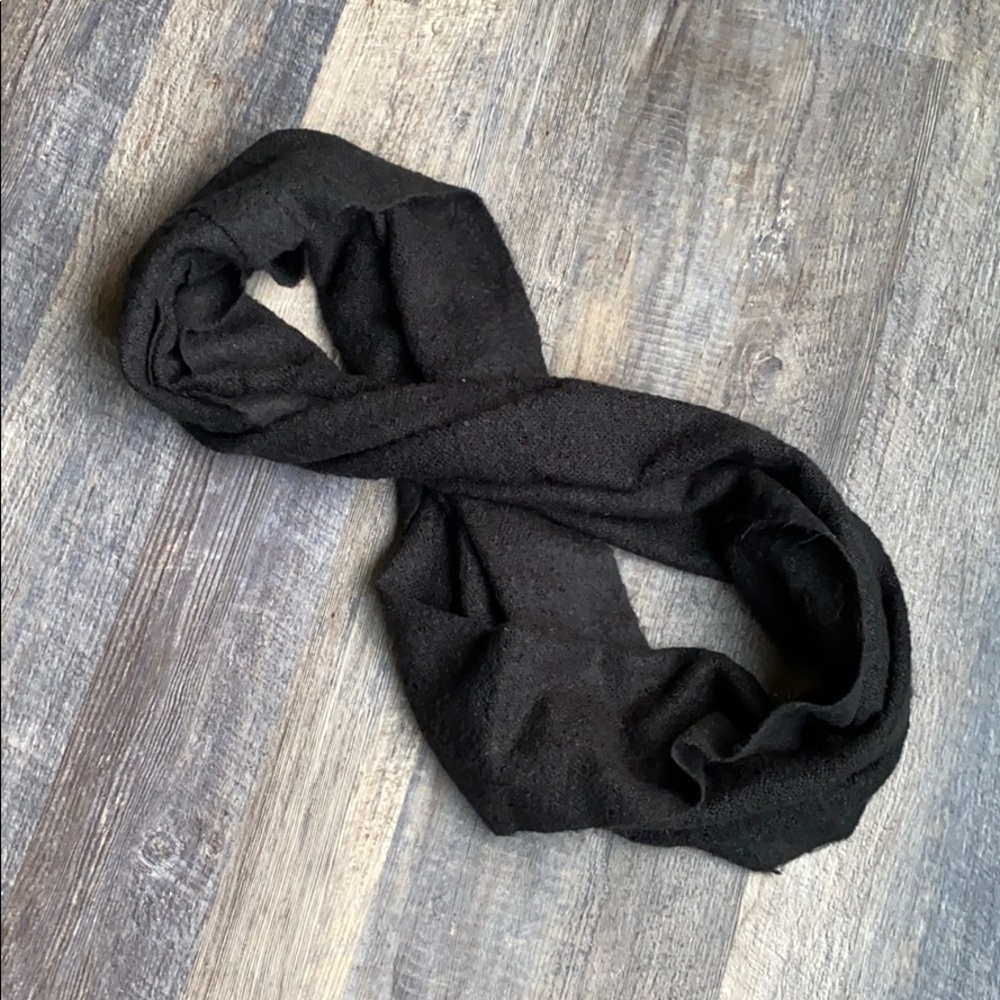 Large black infinity scarf
